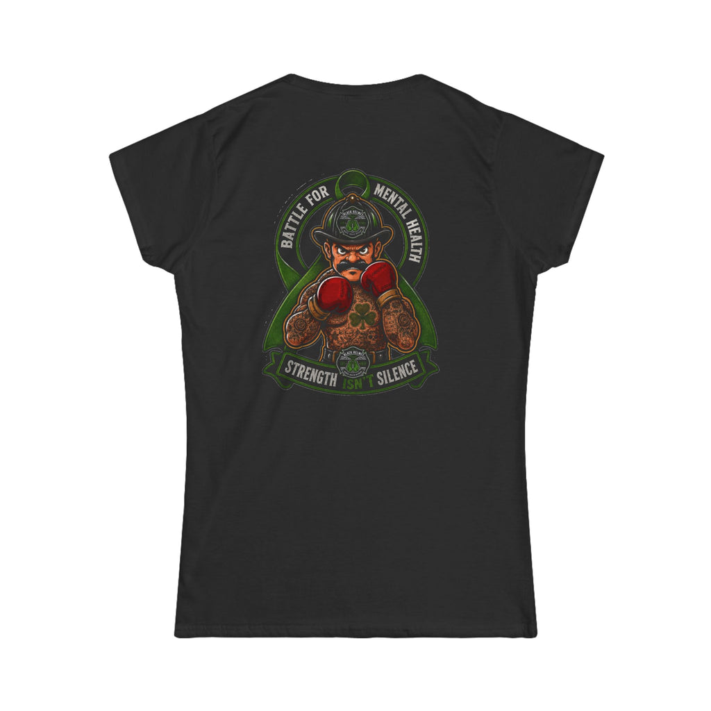Women's Black Softstyle Tee — Classic Crewneck Comfort
