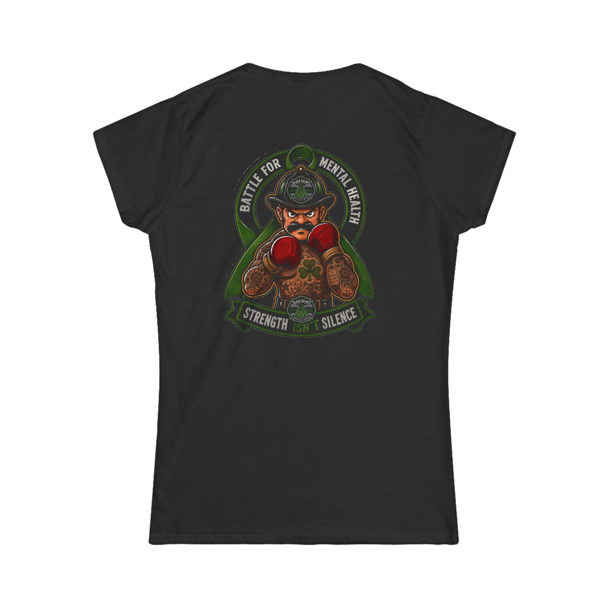 Women's Black Softstyle Tee — Classic Crewneck Comfort