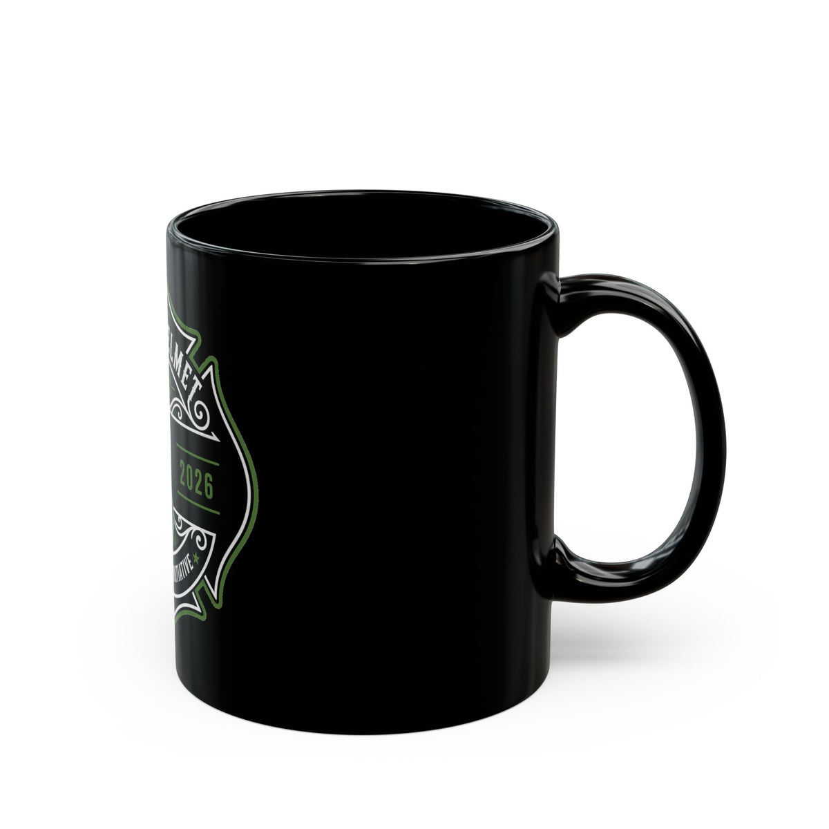 Black Helmet Project Mental Health Ribbon Mug — Support & Awareness Coffee Cup (11oz, 15oz)