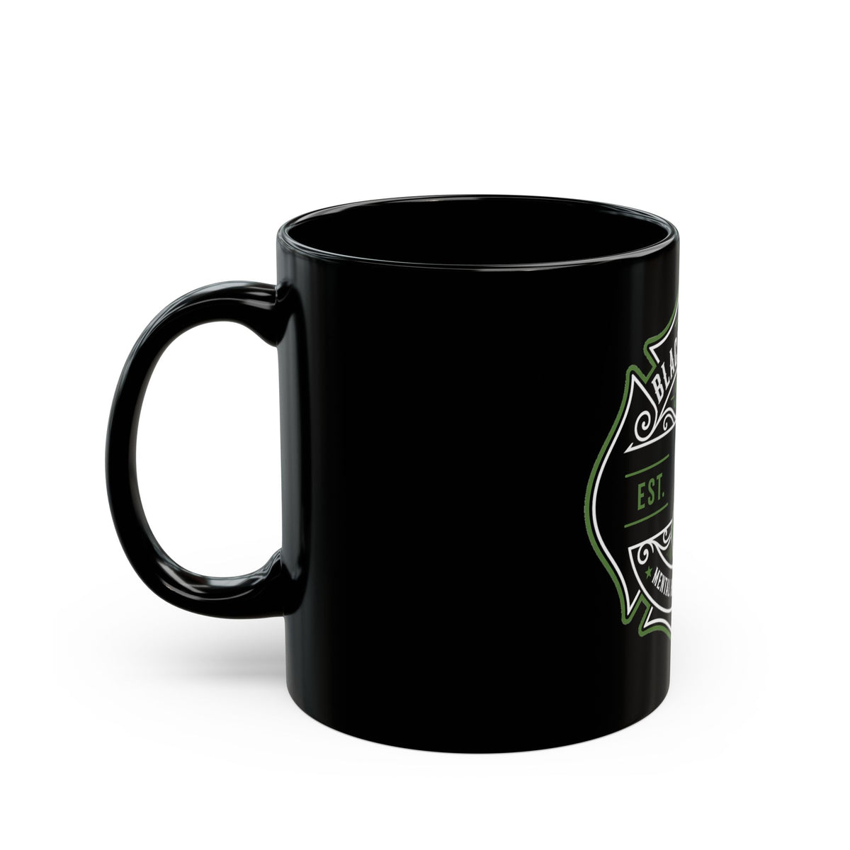 Black Helmet Project Mental Health Ribbon Mug — Support & Awareness Coffee Cup (11oz, 15oz)