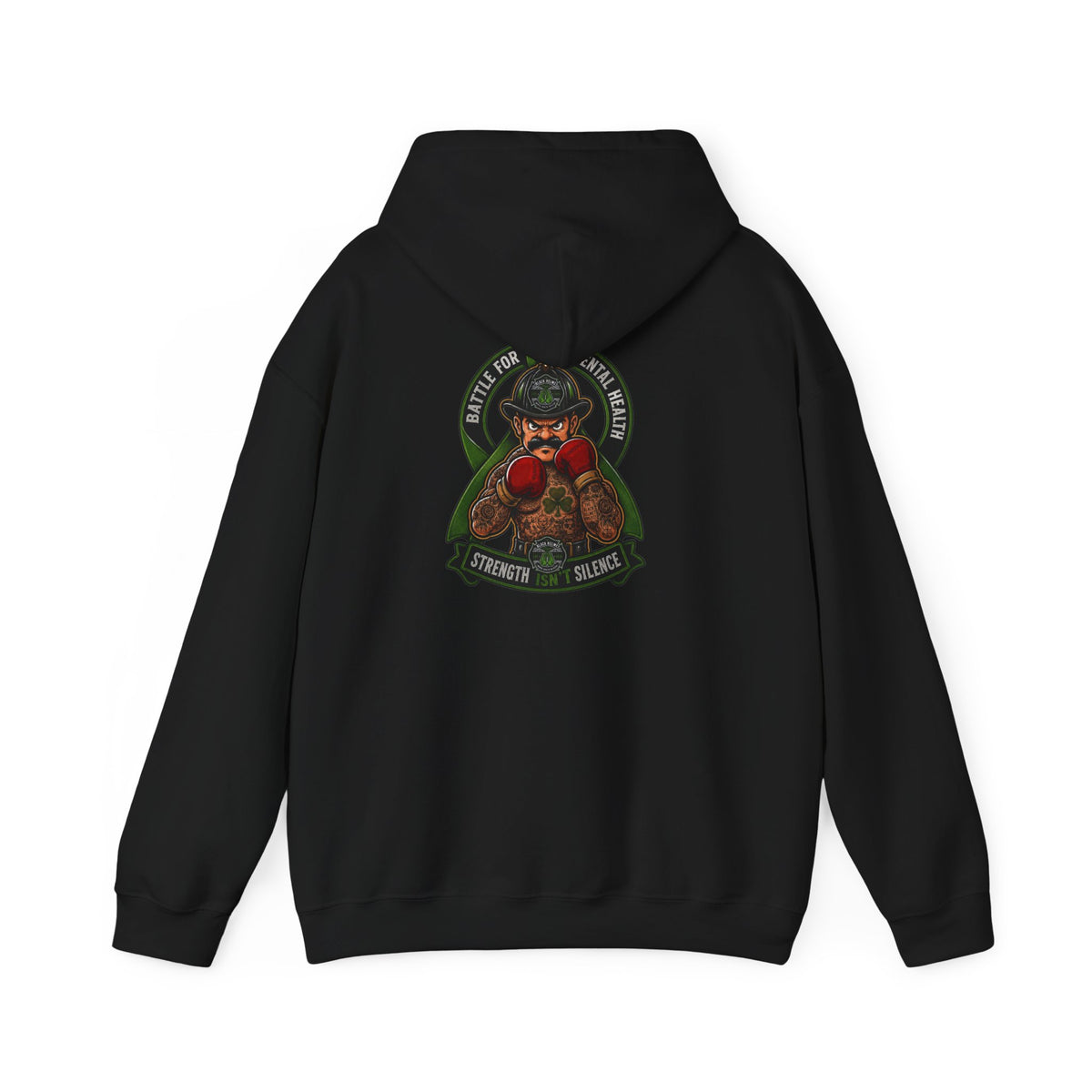 Boxing Bear Hoodie — “Battle for the Ring” Vintage Boxing Bear Graphic Hooded Sweatshirt