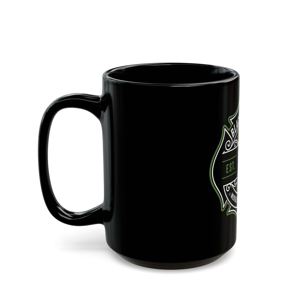 Black Helmet Project Mental Health Ribbon Mug — Support & Awareness Coffee Cup (11oz, 15oz)
