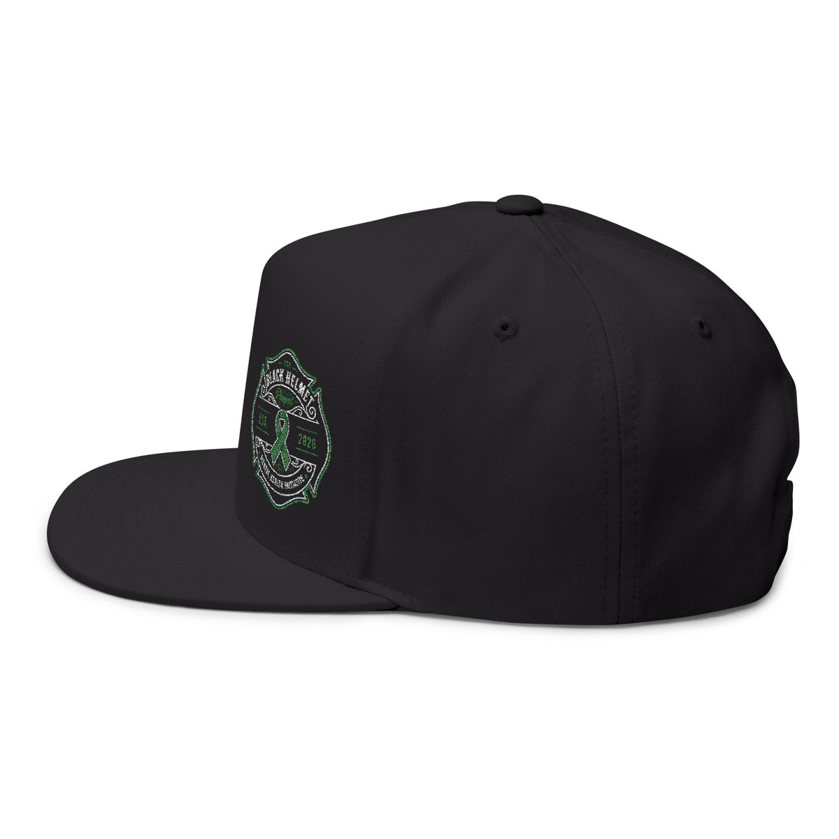 Flat Bill Cap - St. Patrick's Ribbon Embroidered Patch Snapback