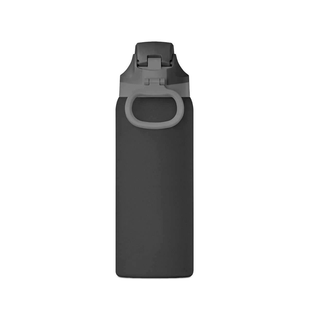 32oz Insulated Water Bottle — Matte Black Oasis Flask with Subtle Awareness Emblem