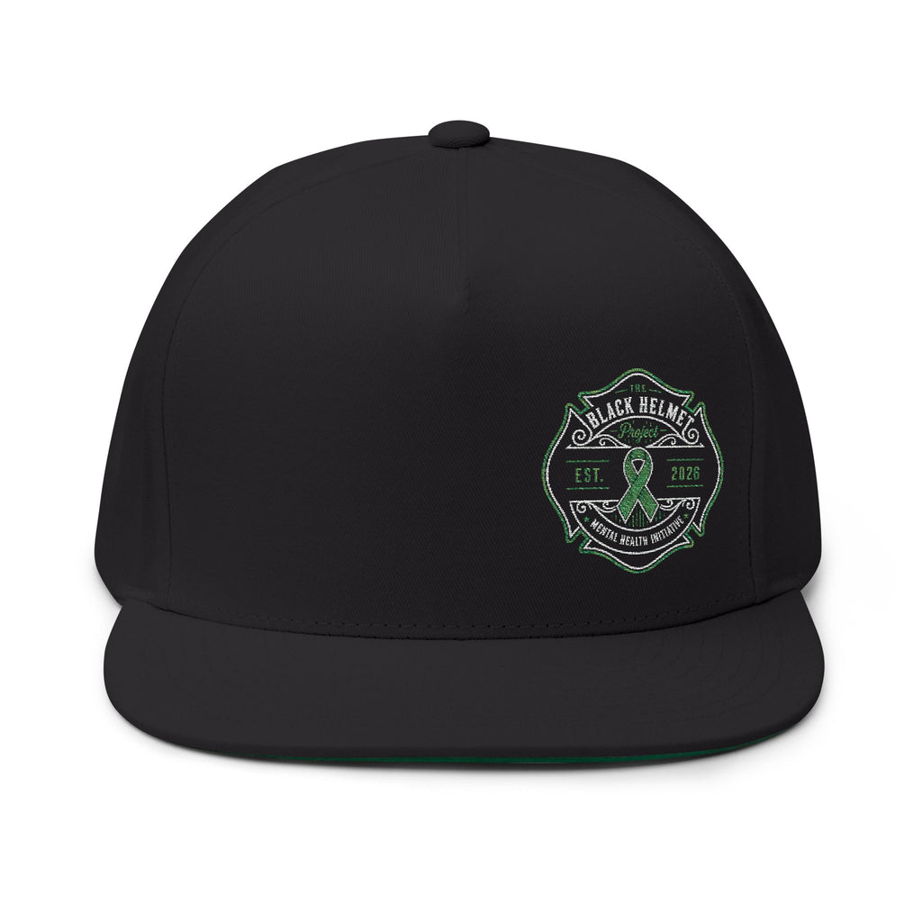 Flat Bill Cap - St. Patrick's Ribbon Embroidered Patch Snapback