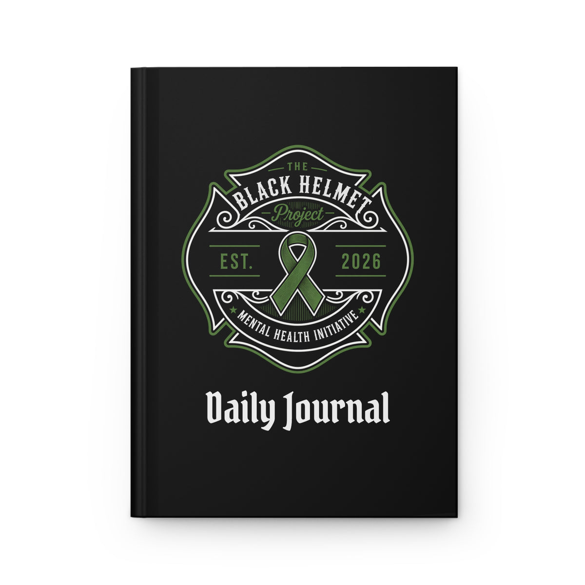 Mental Health Awareness Daily Journal — "No One Fights Alone" Hardcover