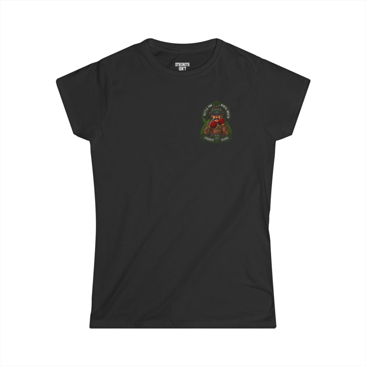 Women's Black Softstyle Tee — Classic Crewneck Comfort