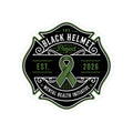 Kiss-Cut Sticker — The Black Helmet Project Mental Health Ribbon (Est. 2026)