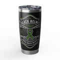 Mental Health Awareness Tumbler - "The Black Helmet Project" 20oz Insulated Travel Cup
