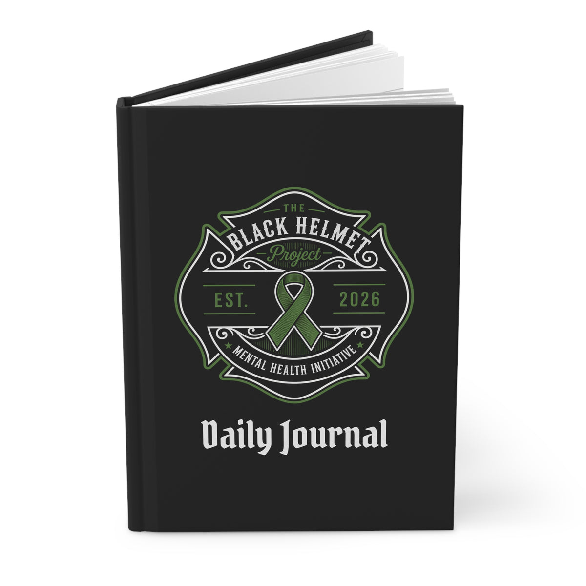 Mental Health Awareness Daily Journal — "No One Fights Alone" Hardcover